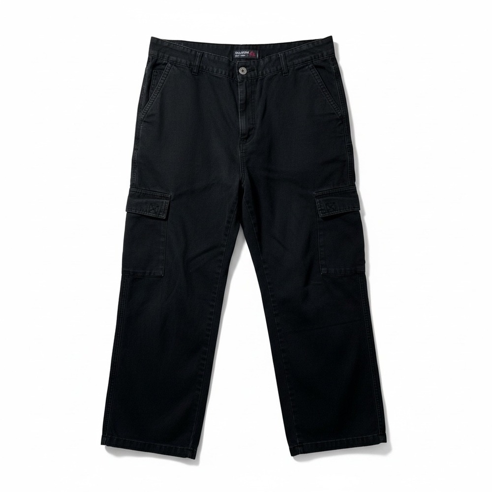 VERTICAL SPORTS‎ Mens Black Cotton Cargo Pants Size 40x30 Casual Outdoor